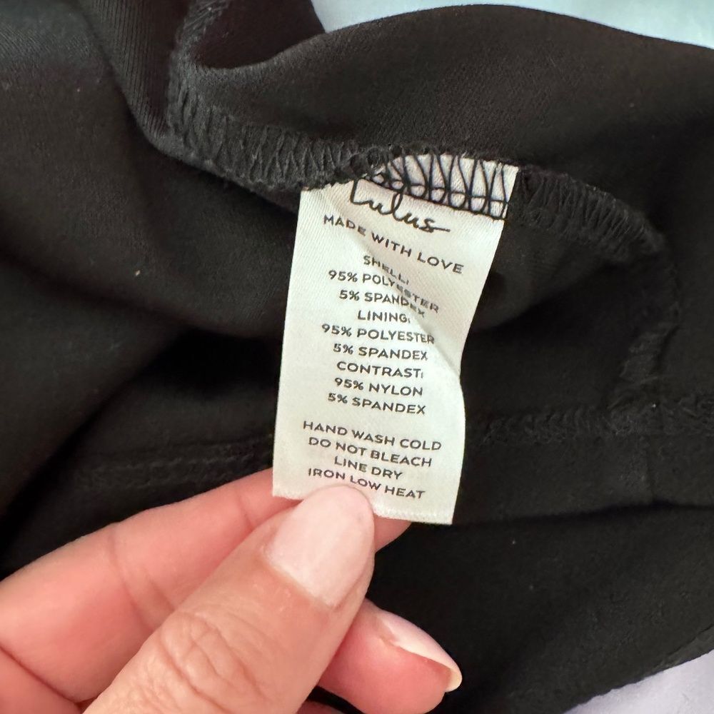 Lulus‎ Flirty Mentality Black Mesh Bustier Bodycon Mini Dress - Picture 8 of 9